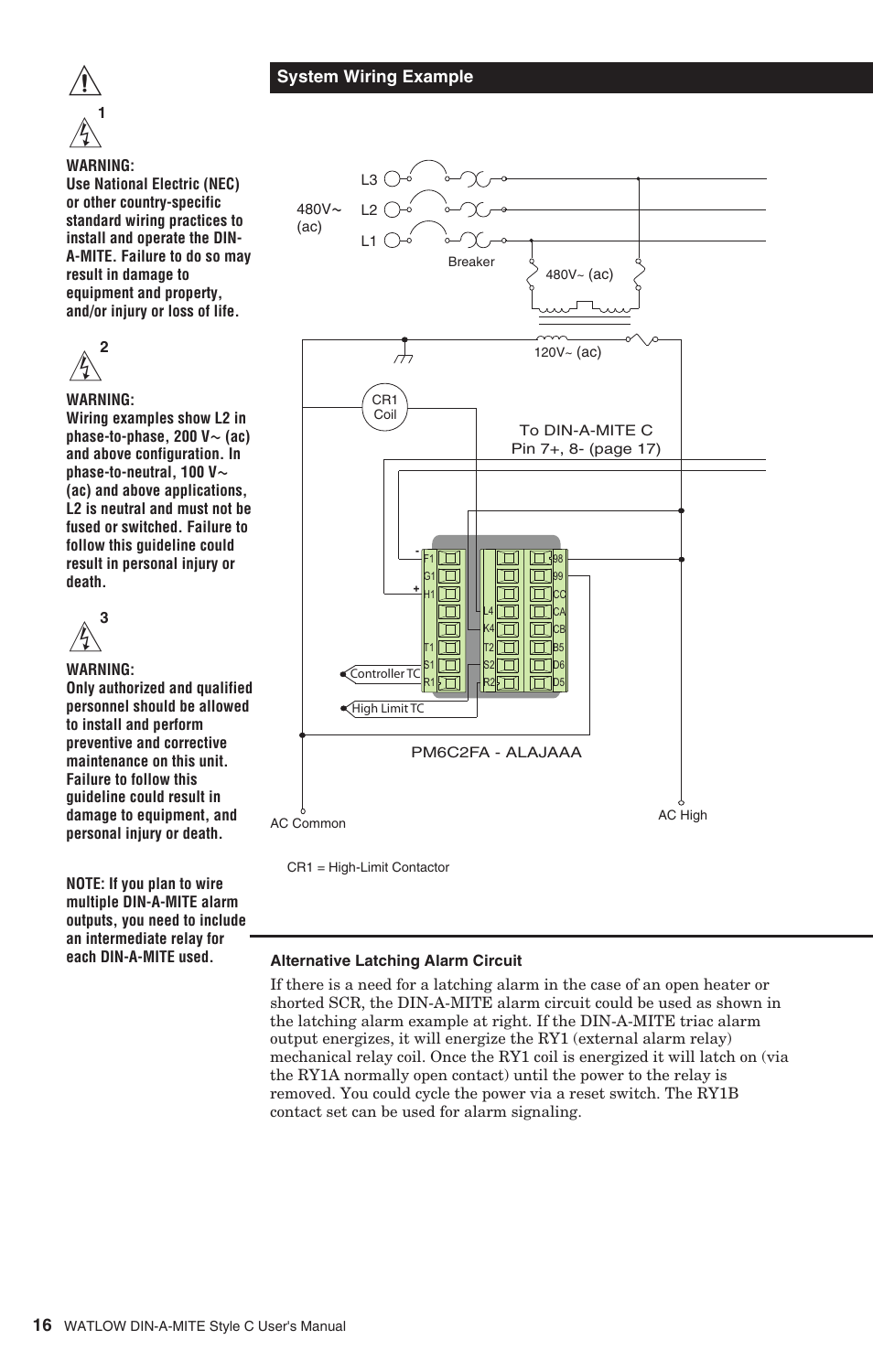 Watlow DIN-A-MITE Style C User Manual | Page 16 / 22