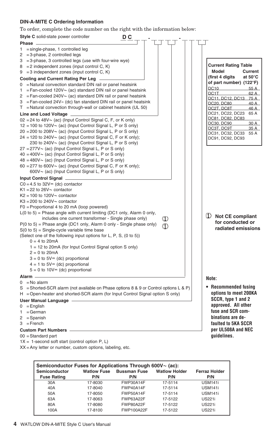 Watlow DIN-A-MITE Style C User Manual | Page 4 / 22
