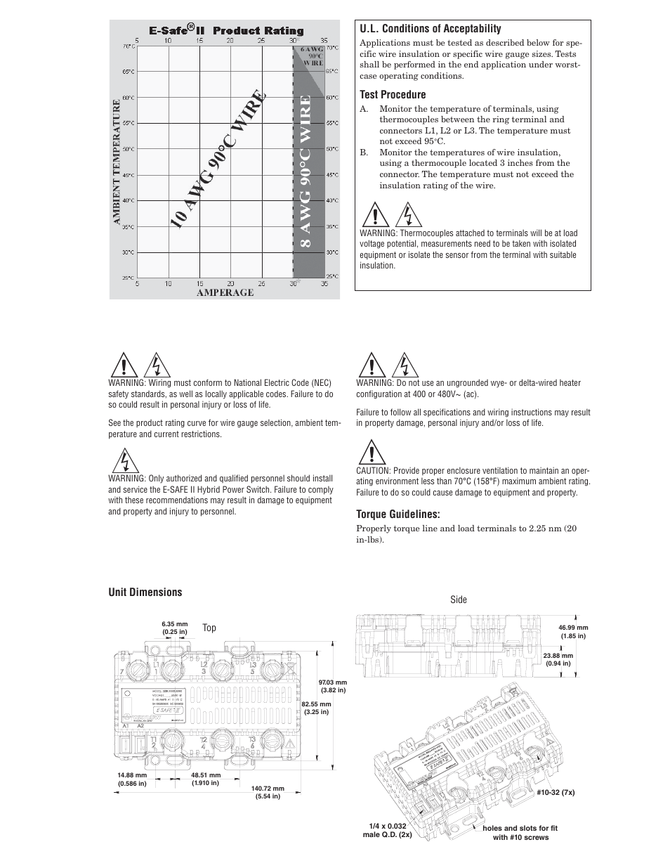 Watlow E-SAFE II Hybrid Power Switch User Manual | Page 3 / 4