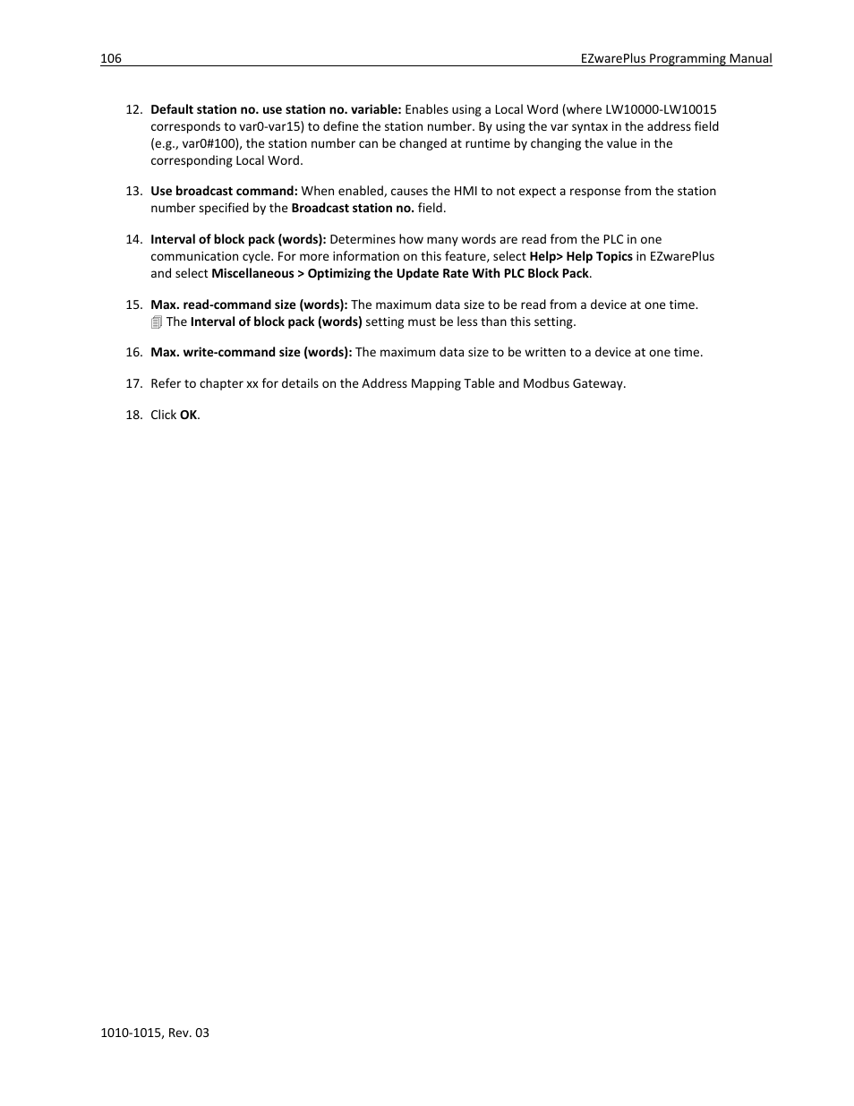 Watlow EZwarePlus Programming User Manual | Page 114 / 264
