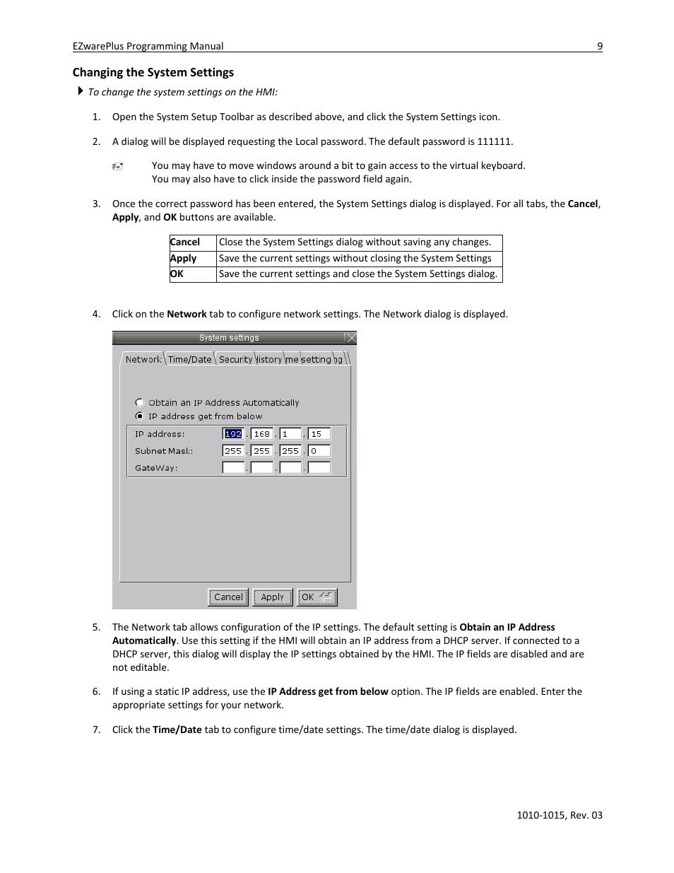 Changing the system settings | Watlow EZwarePlus Programming User Manual | Page 17 / 264