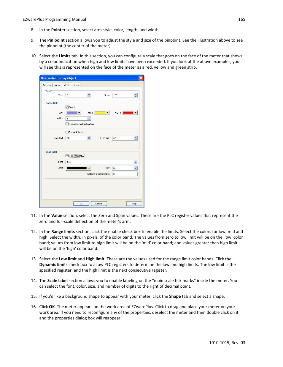 Watlow EZwarePlus Programming User Manual | Page 173 / 264