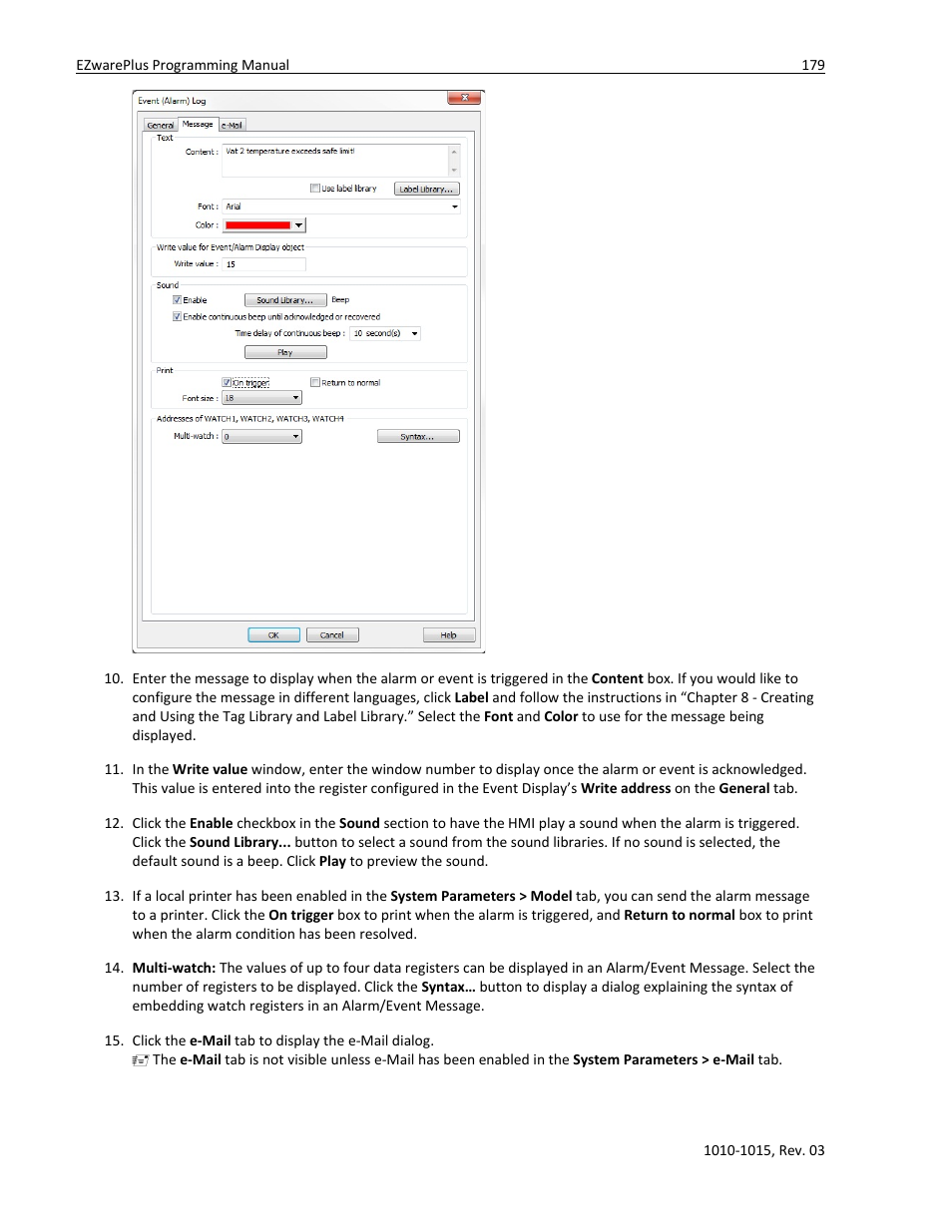 Watlow EZwarePlus Programming User Manual | Page 187 / 264