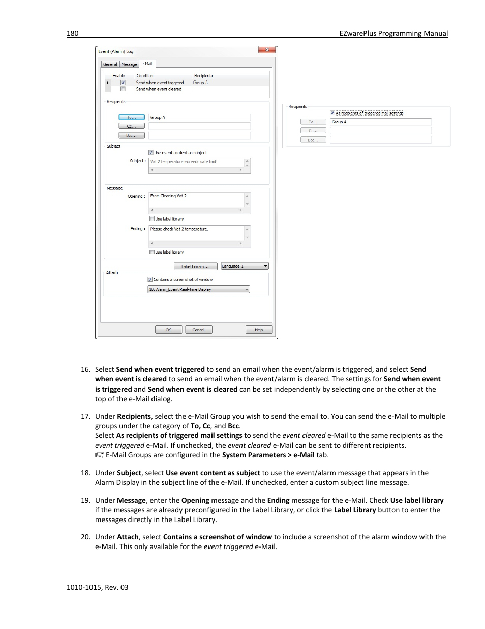 Watlow EZwarePlus Programming User Manual | Page 188 / 264