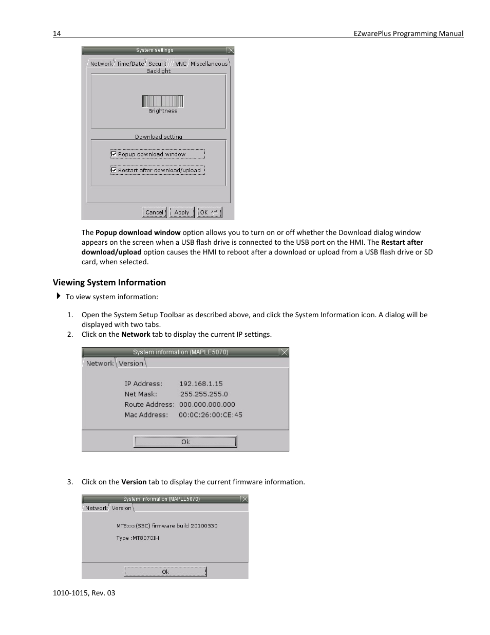 Viewing system information | Watlow EZwarePlus Programming User Manual | Page 22 / 264