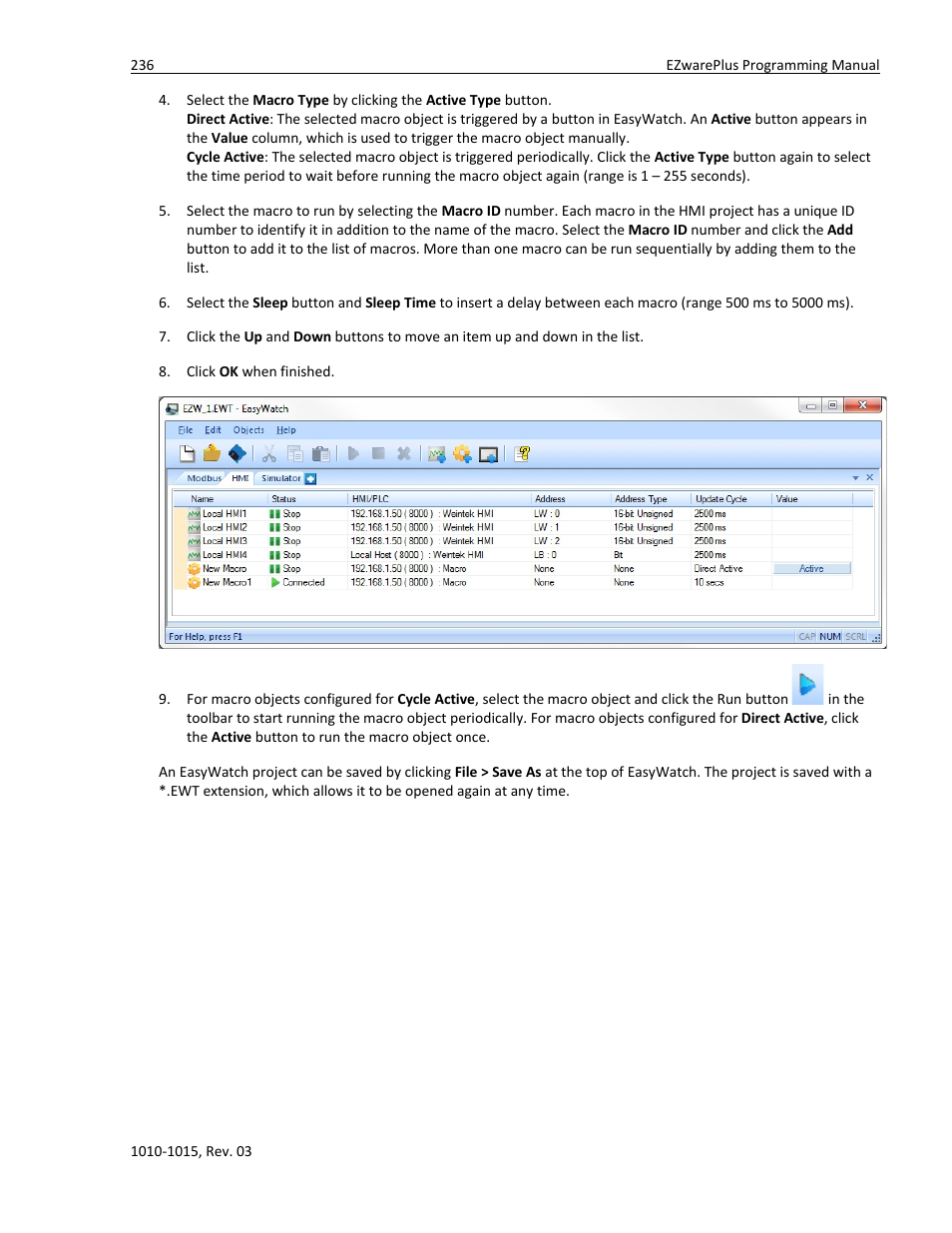 Watlow EZwarePlus Programming User Manual | Page 244 / 264