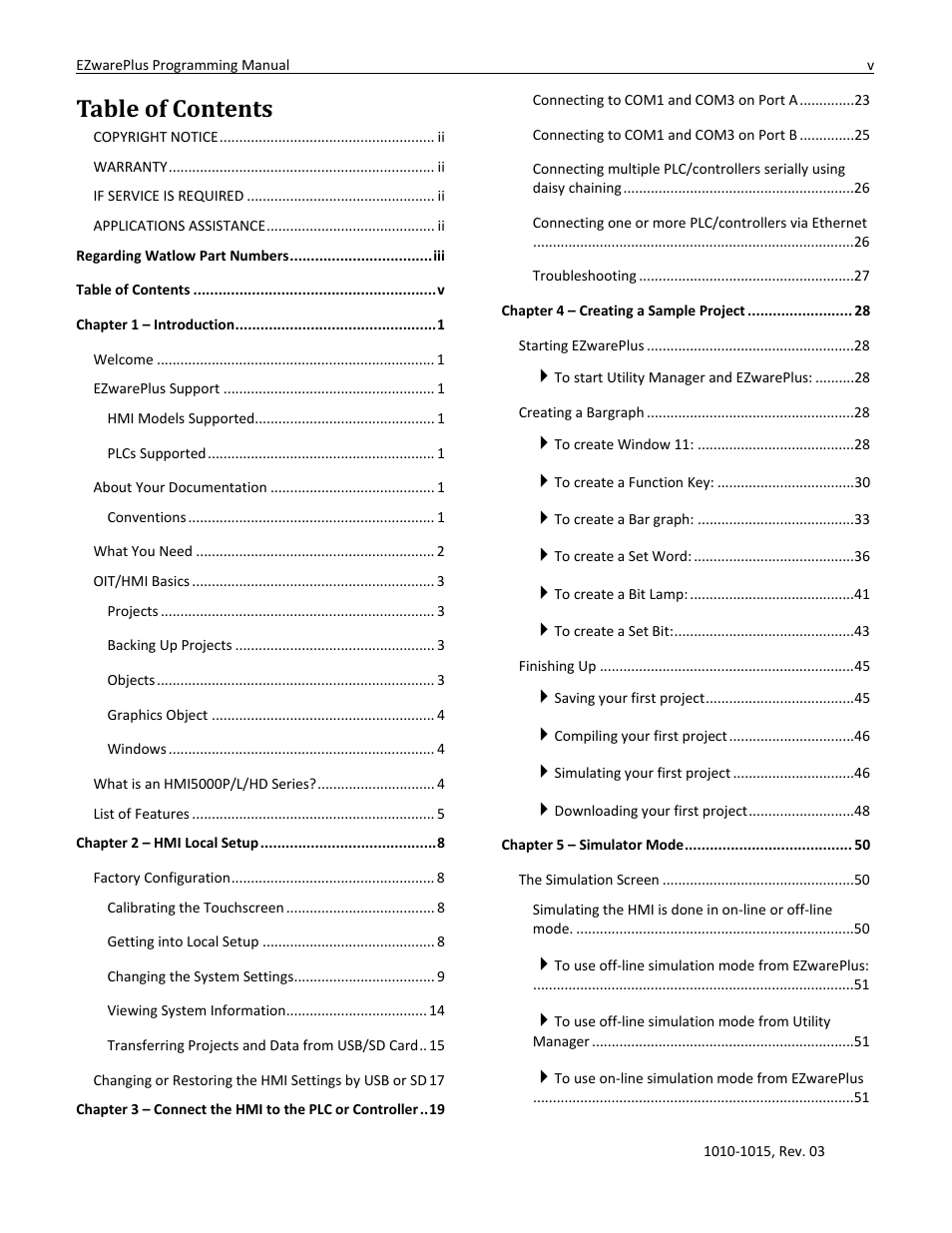 Watlow EZwarePlus Programming User Manual | Page 5 / 264