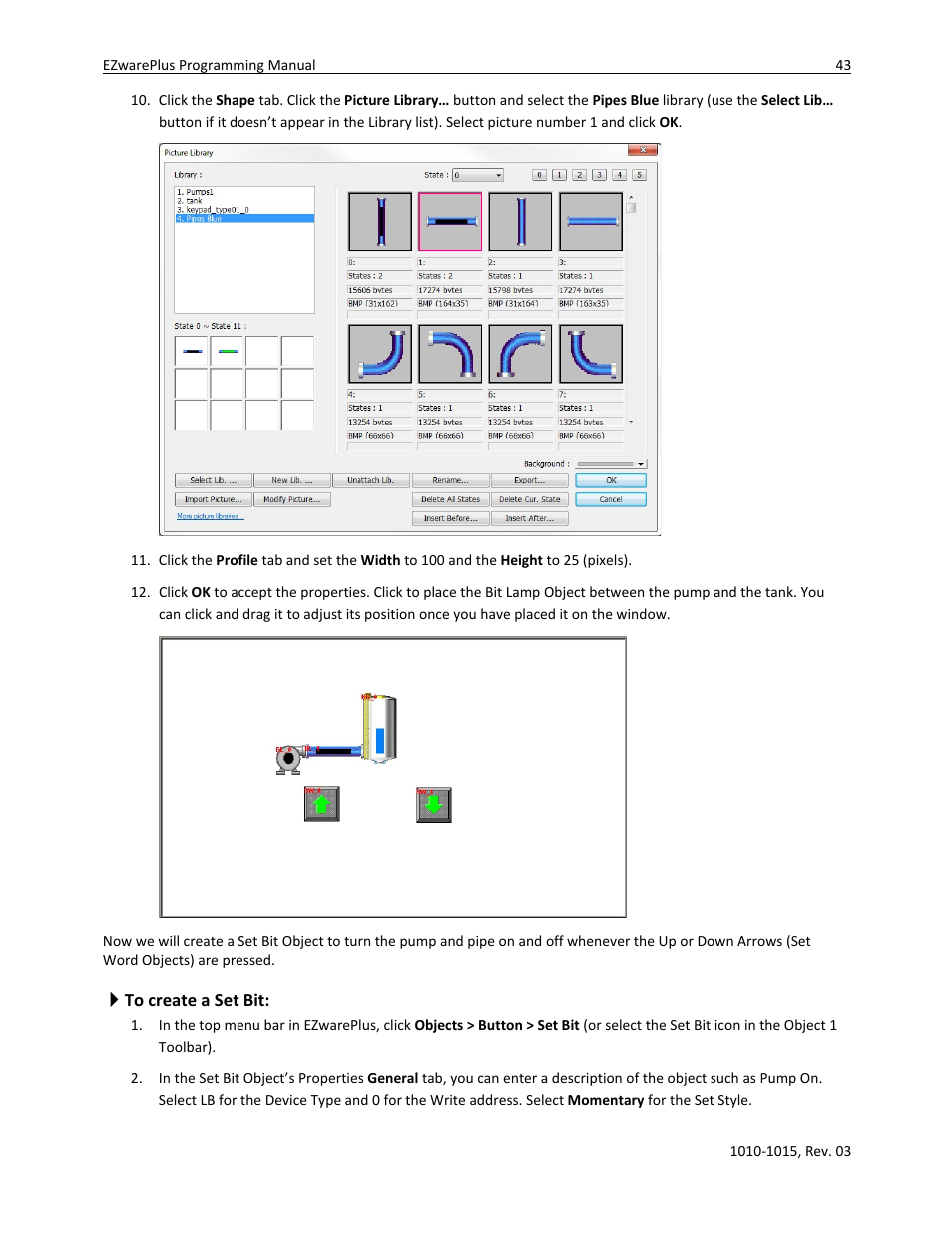 To create a set bit | Watlow EZwarePlus Programming User Manual | Page 51 / 264