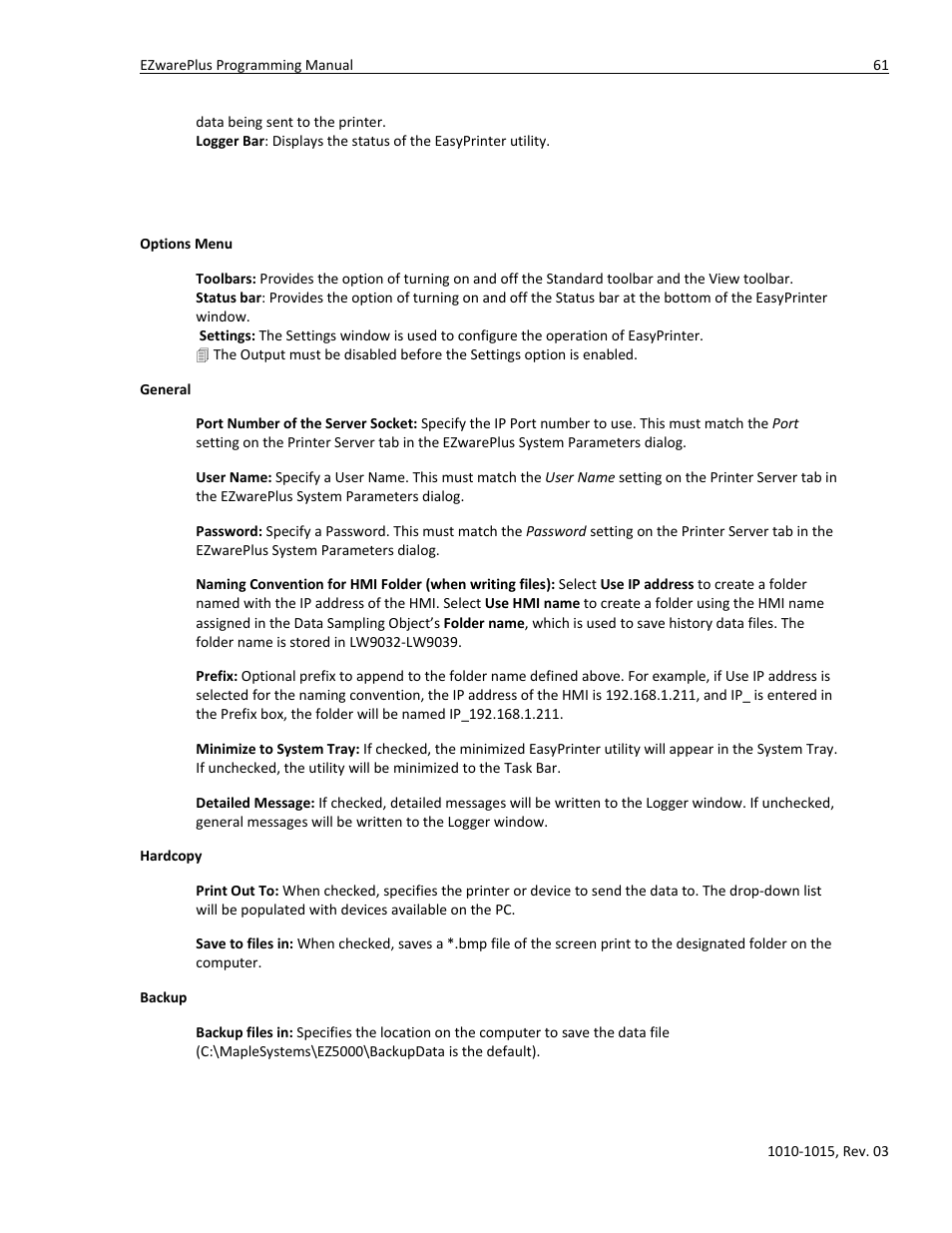 Watlow EZwarePlus Programming User Manual | Page 69 / 264