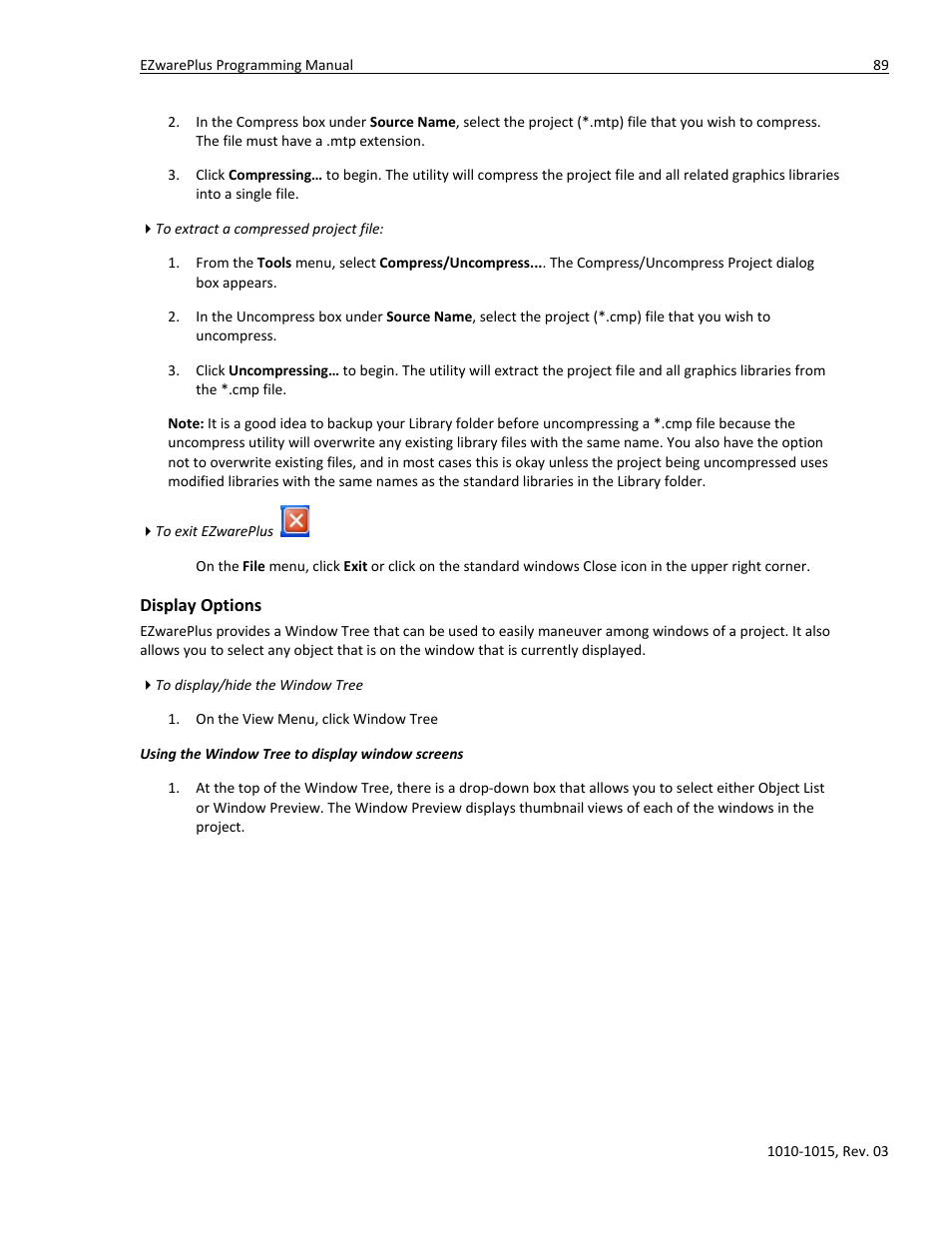 Display options | Watlow EZwarePlus Programming User Manual | Page 97 / 264