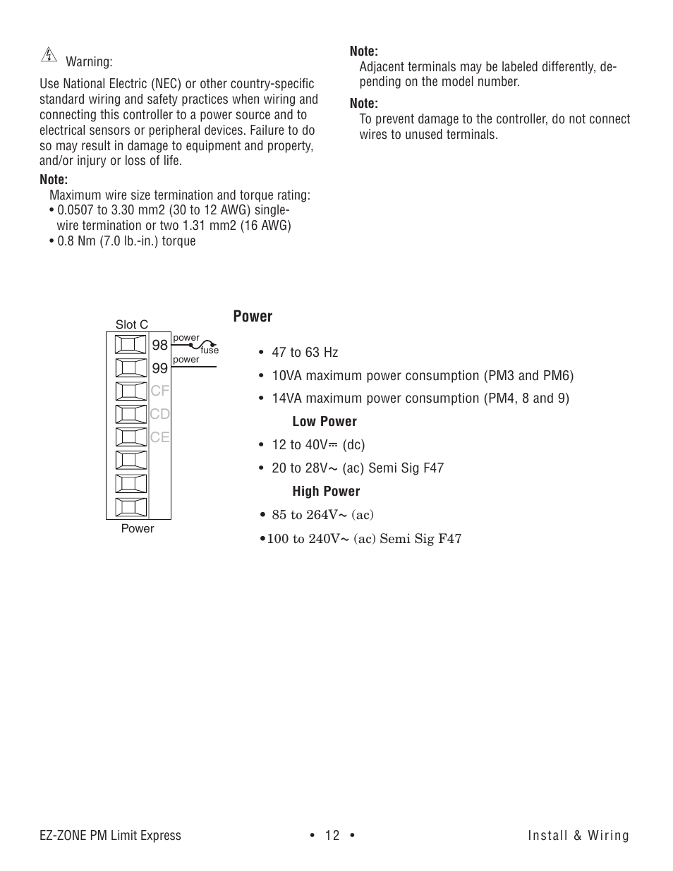 Watlow EZ-ZONE PM Express Limit User Manual | Page 12 / 34