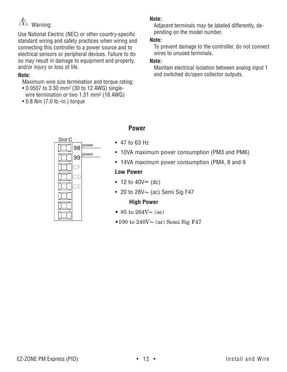 Watlow EZ-ZONE PM Express User Manual | Page 12 / 35