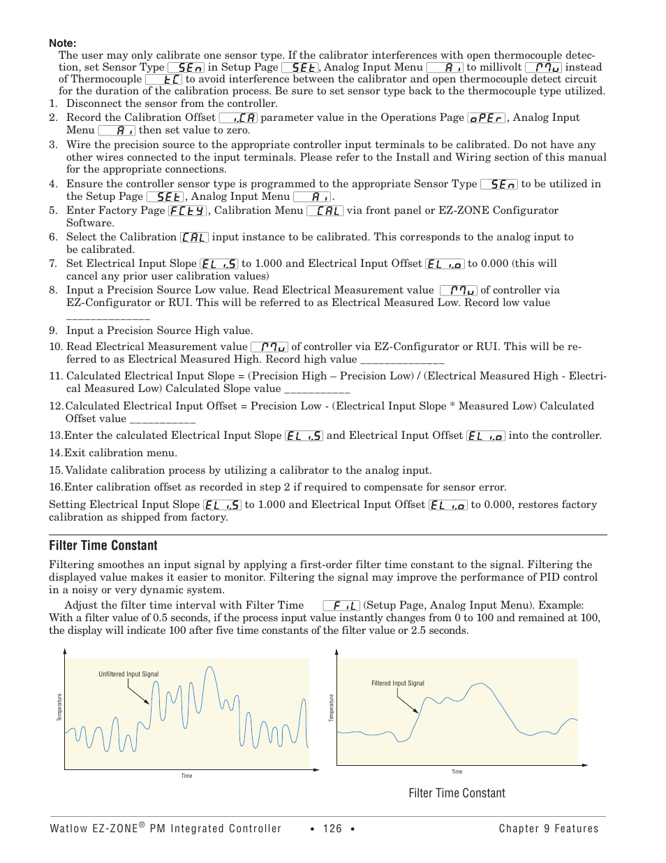 Filter time constant | Watlow EZ-ZONE PM Integrated Controller User Manual | Page 129 / 181
