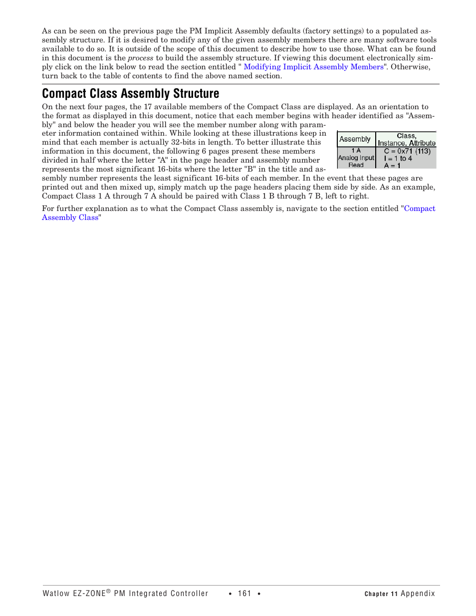 Compact class assembly structure | Watlow EZ-ZONE PM Integrated Controller User Manual | Page 164 / 181