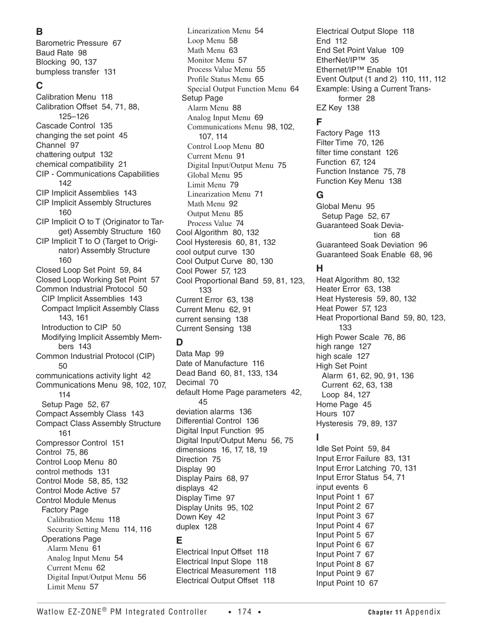 Watlow EZ-ZONE PM Integrated Controller User Manual | Page 177 / 181