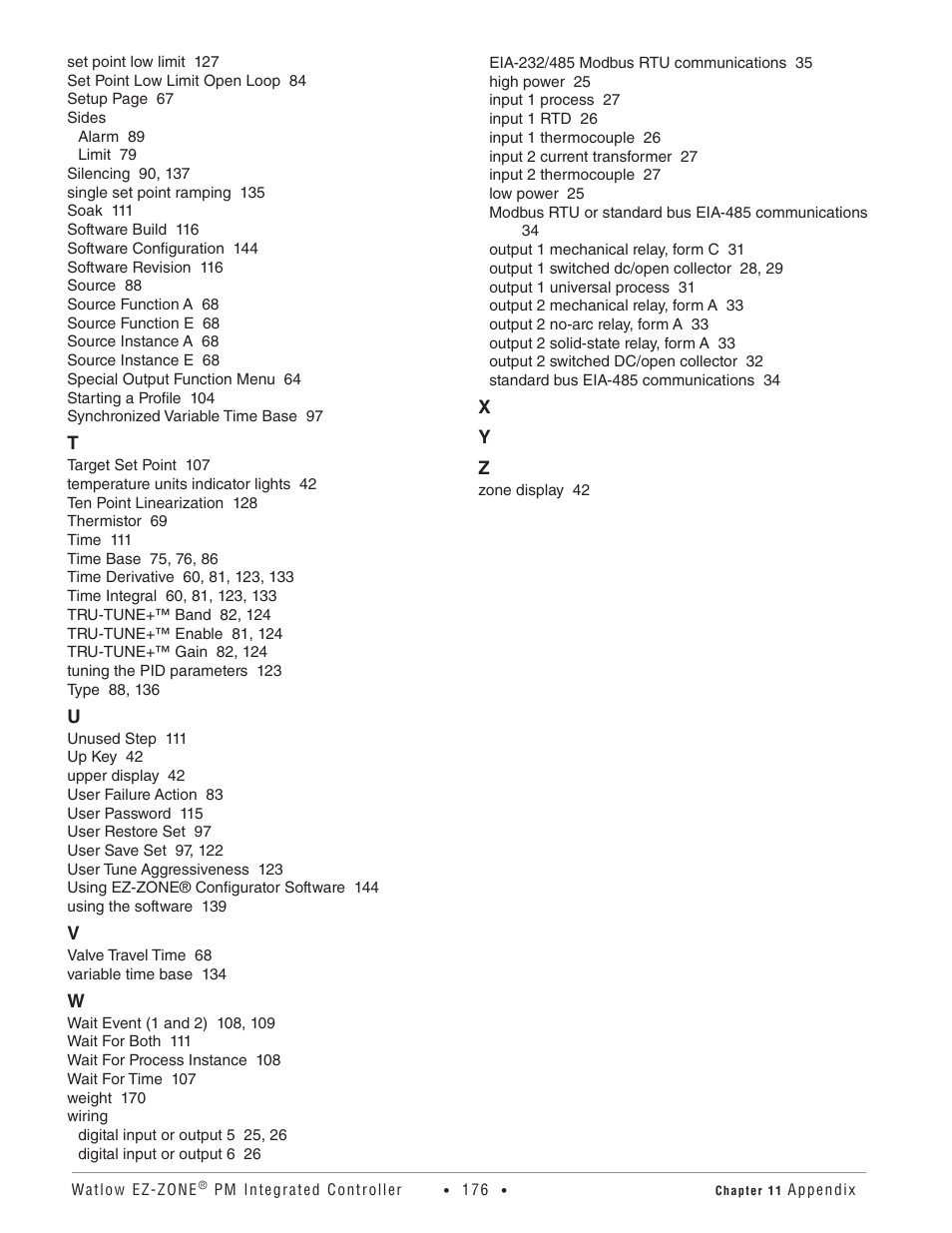 Watlow EZ-ZONE PM Integrated Controller User Manual | Page 179 / 181