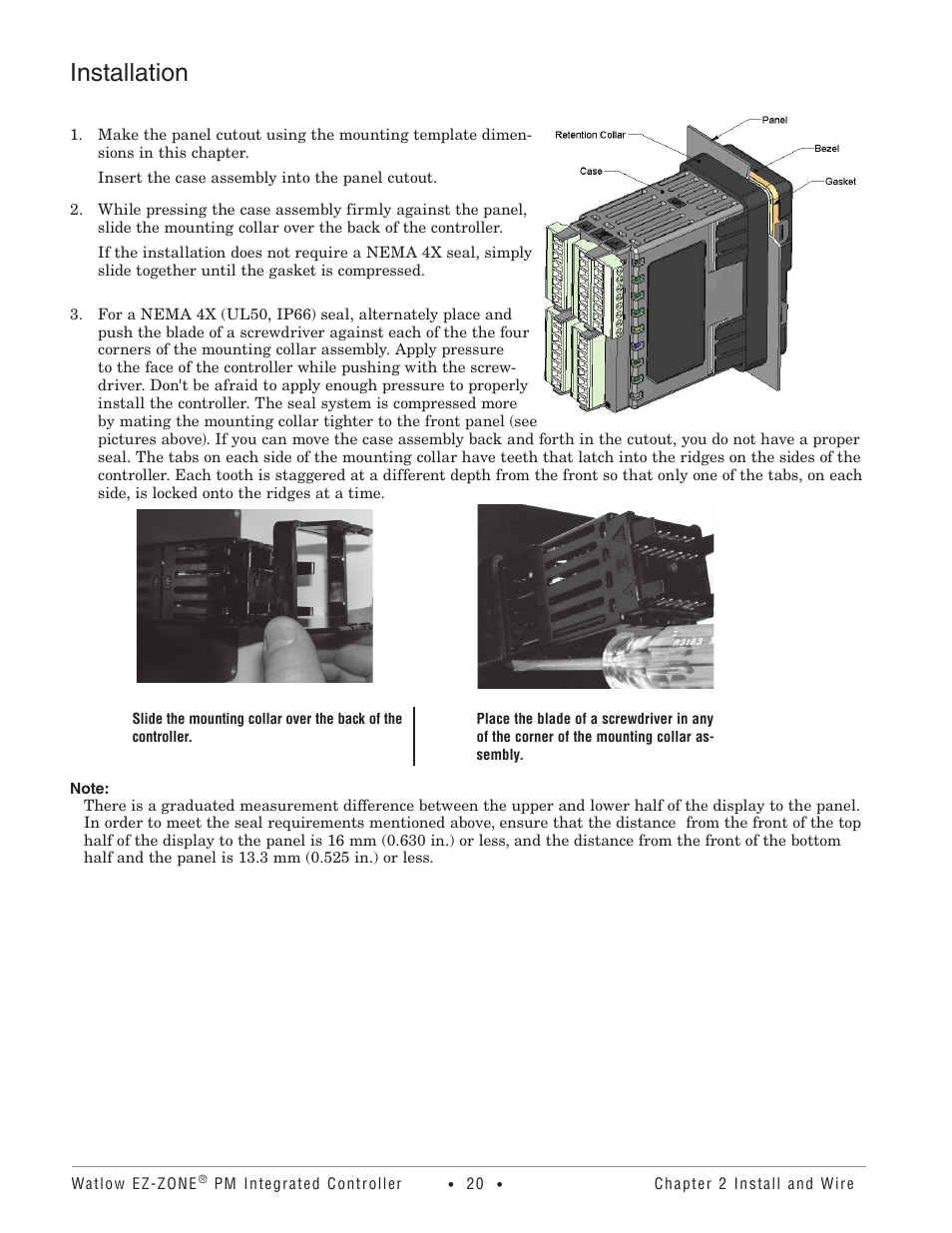 Installation | Watlow EZ-ZONE PM Integrated Controller User Manual | Page 23 / 181