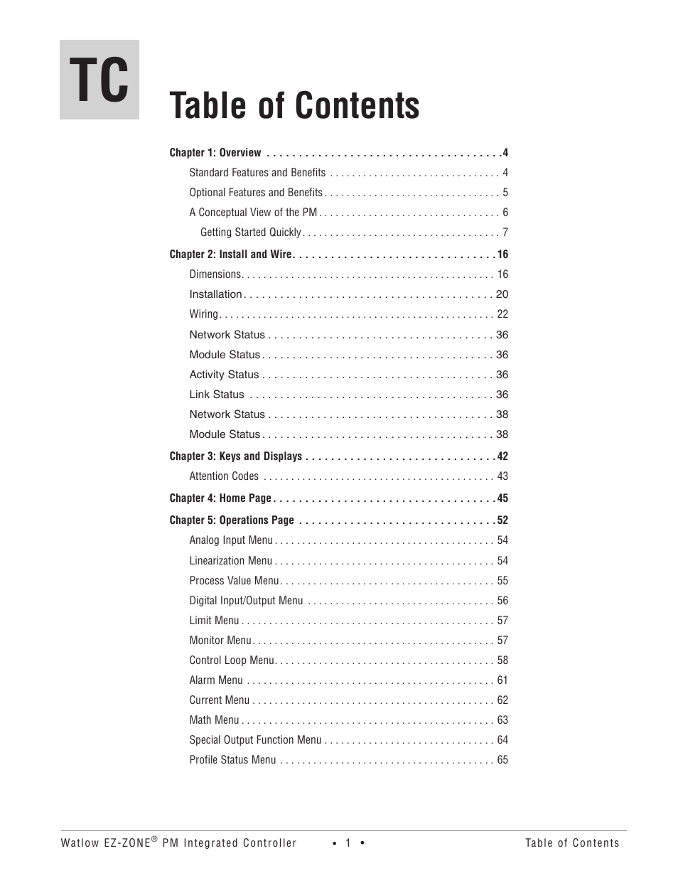 Watlow EZ-ZONE PM Integrated Controller User Manual | Page 4 / 181