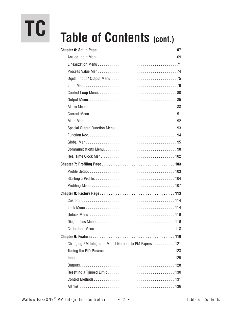 Watlow EZ-ZONE PM Integrated Controller User Manual | Page 5 / 181
