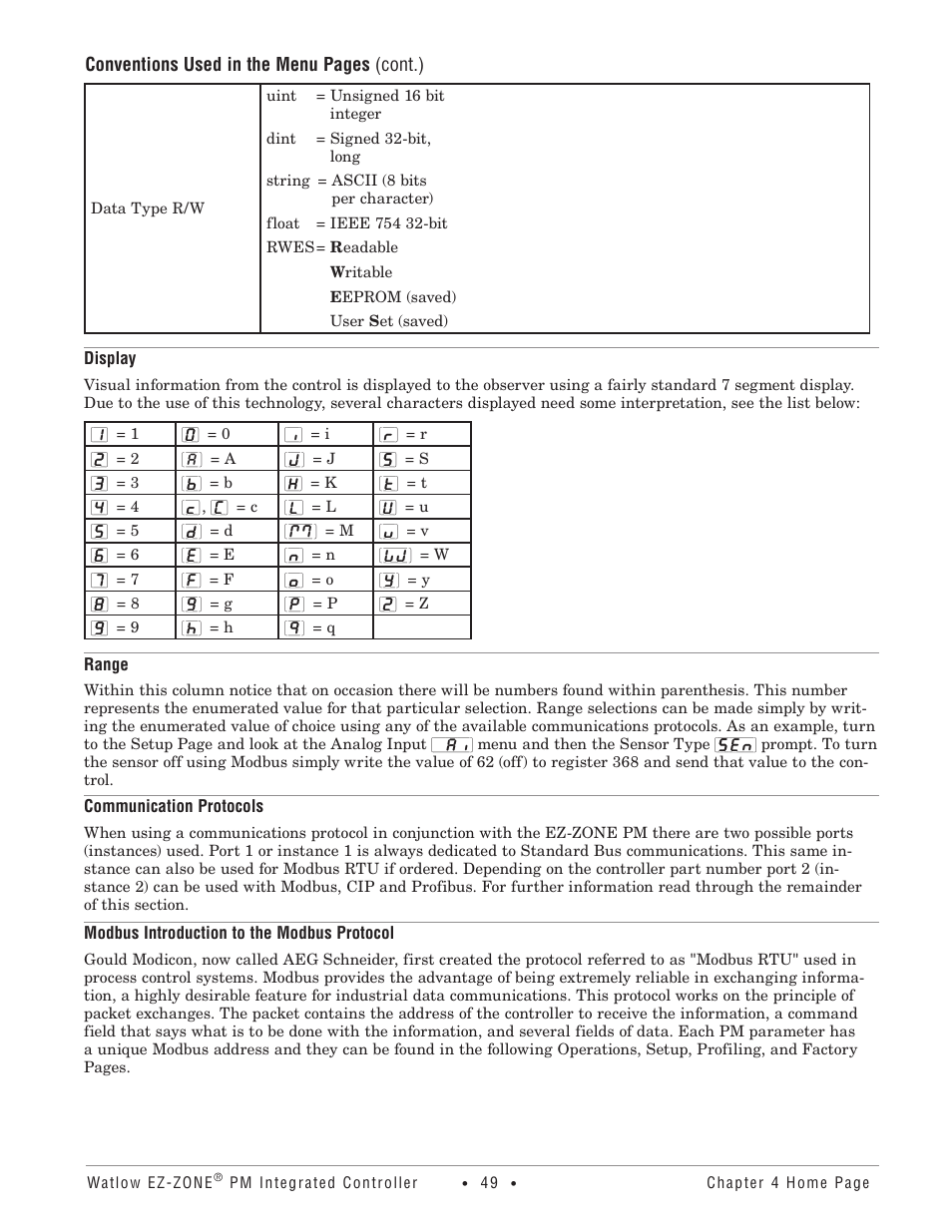 Watlow EZ-ZONE PM Integrated Controller User Manual | Page 52 / 181