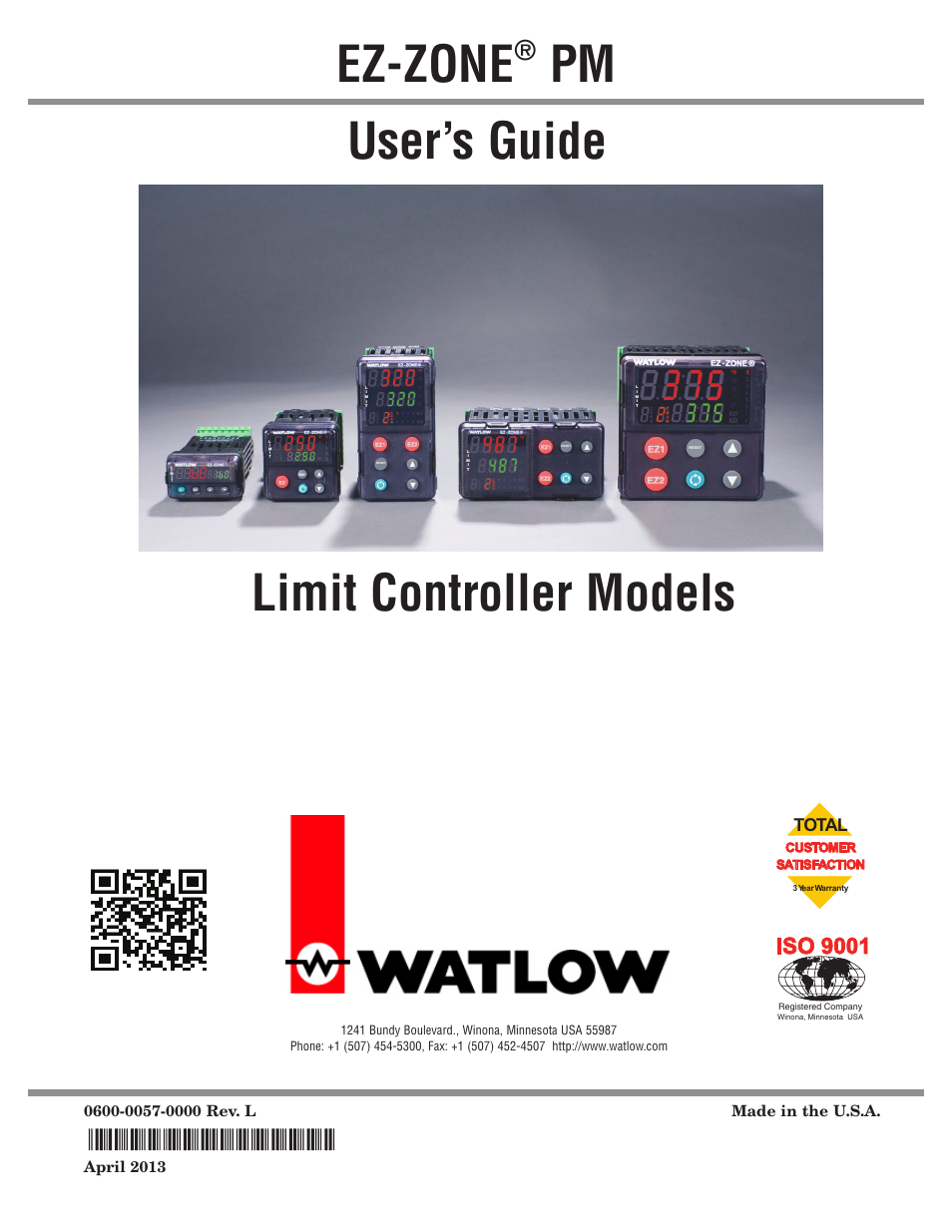 Watlow EZ-ZONE PM User Manual | 111 pages