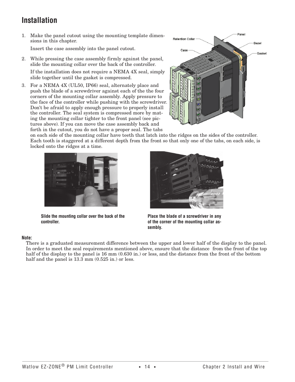 Installation | Watlow EZ-ZONE PM User Manual | Page 17 / 111