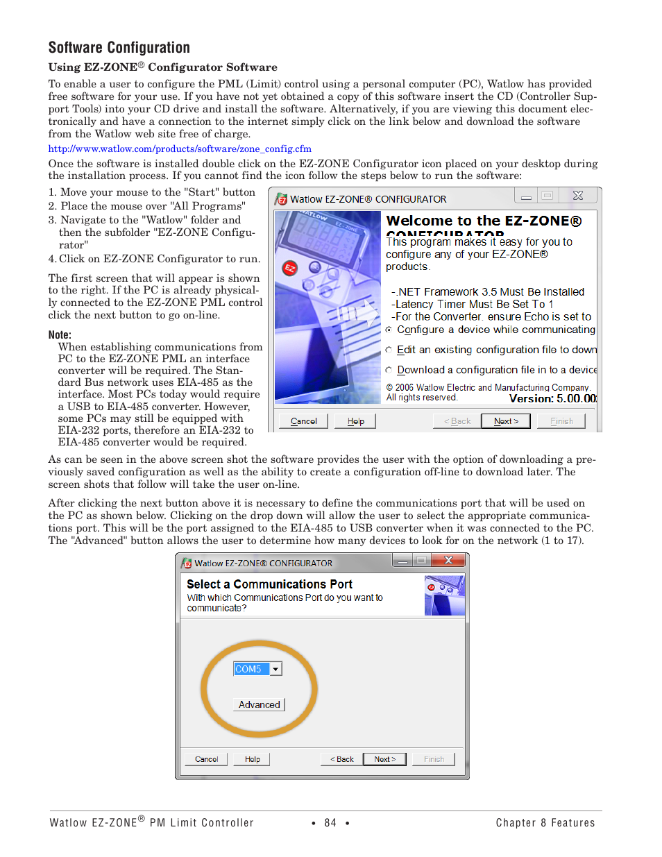 Software configuration | Watlow EZ-ZONE PM User Manual | Page 87 / 111