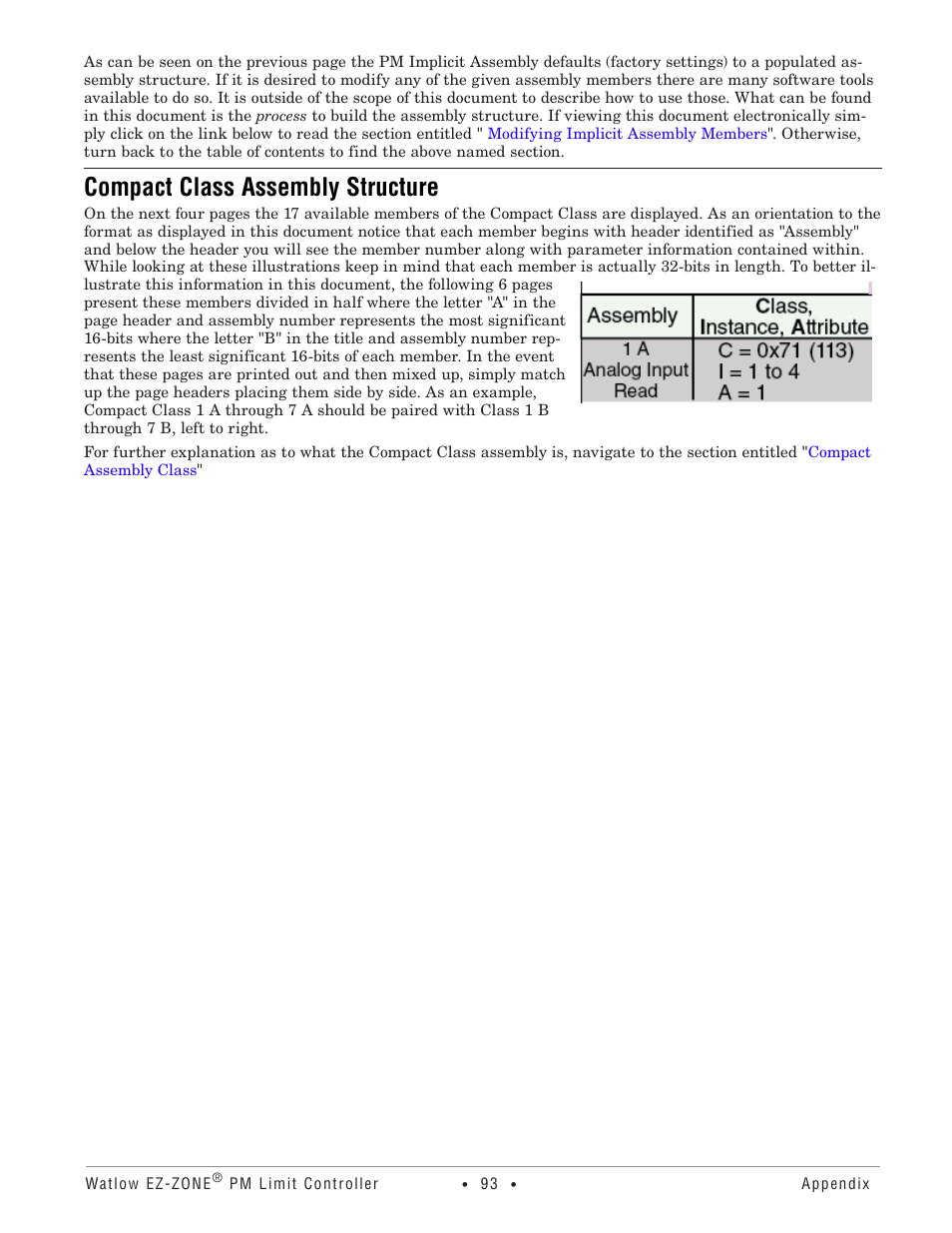 Compact class assembly structure | Watlow EZ-ZONE PM User Manual | Page 96 / 111