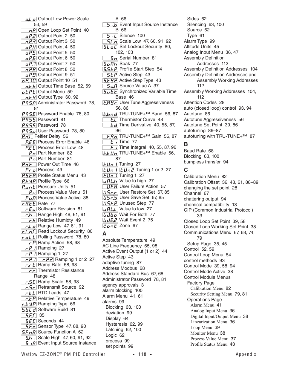 Watlow EZ-ZONE PM PID User Manual | Page 121 / 125