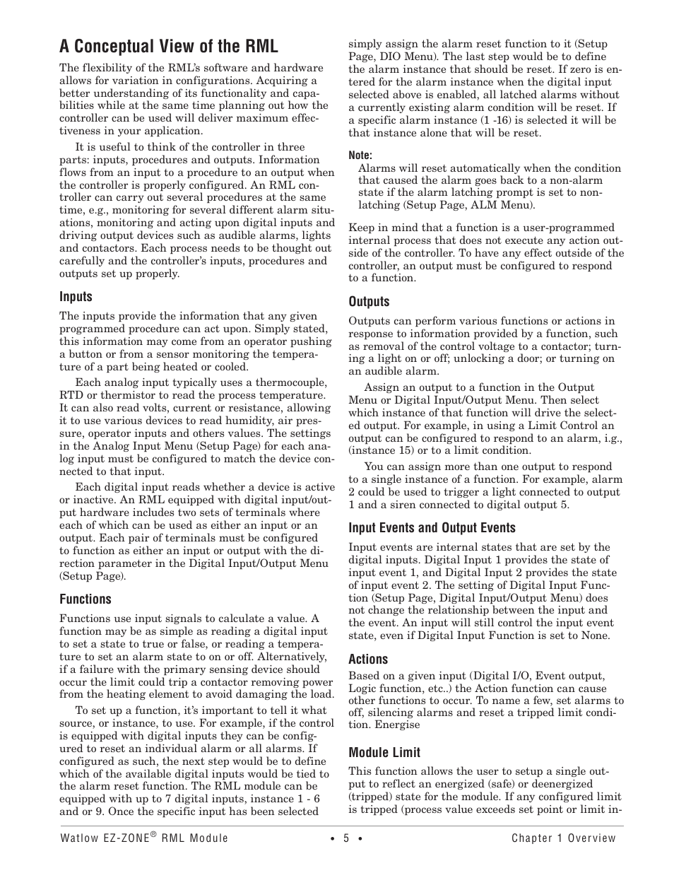 A conceptual view of the rml | Watlow EZ-ZONE RM Limit Module Rev C User Manual | Page 8 / 127