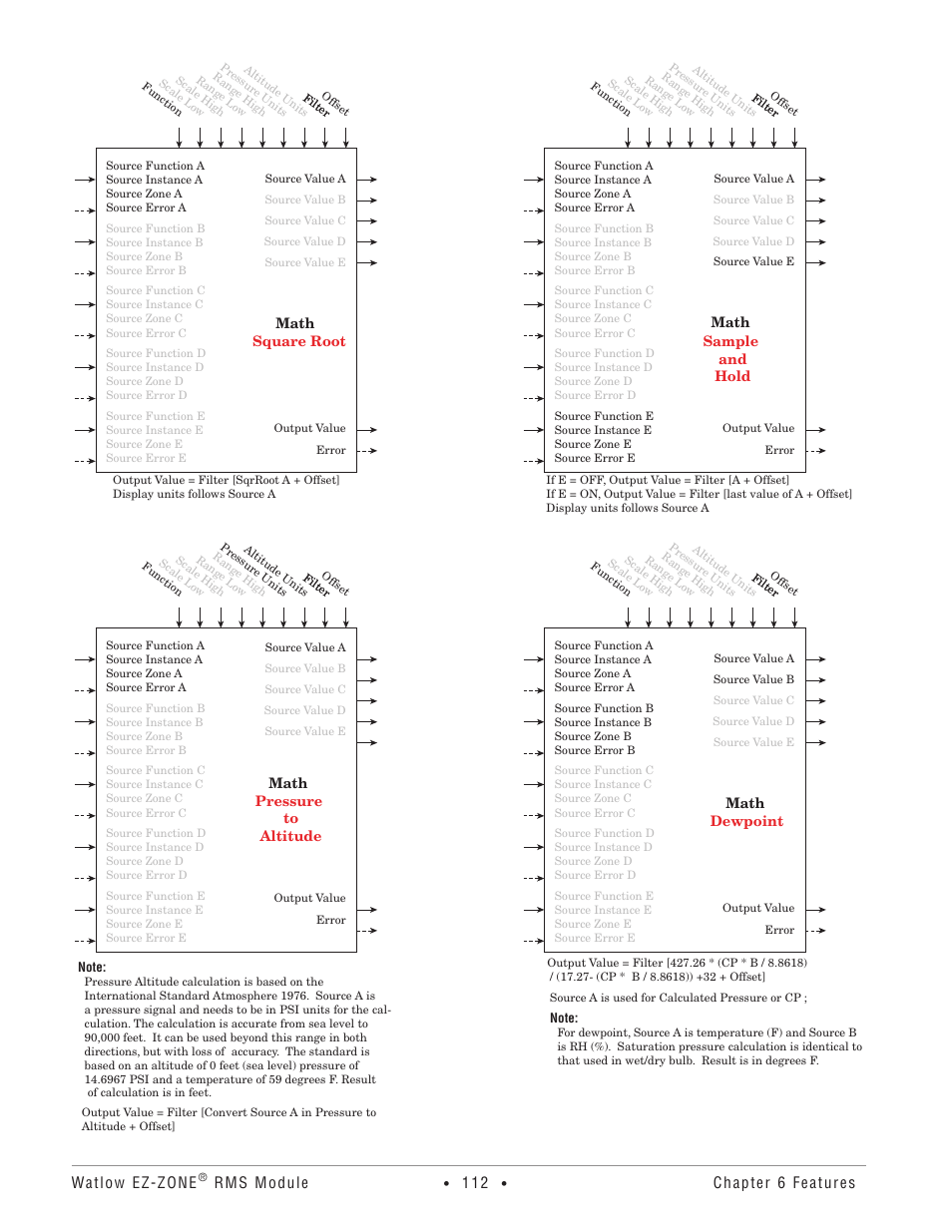 Watlow ez-zone, Rms module, Chapter 6 features | Watlow EZ-ZONE RM-Scanner-Modul User Manual | Page 115 / 140