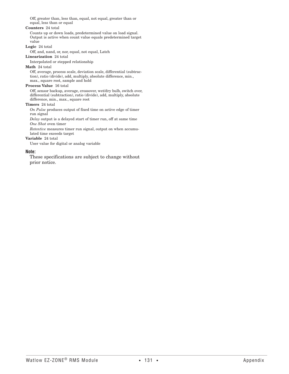 Watlow EZ-ZONE RM-Scanner-Modul User Manual | Page 134 / 140