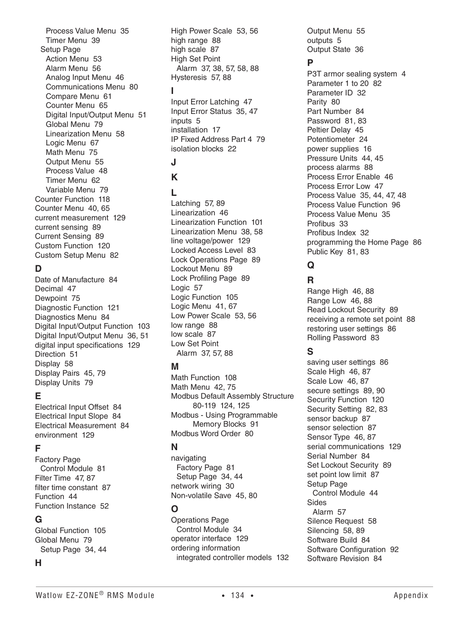 Watlow EZ-ZONE RM-Scanner-Modul User Manual | Page 137 / 140