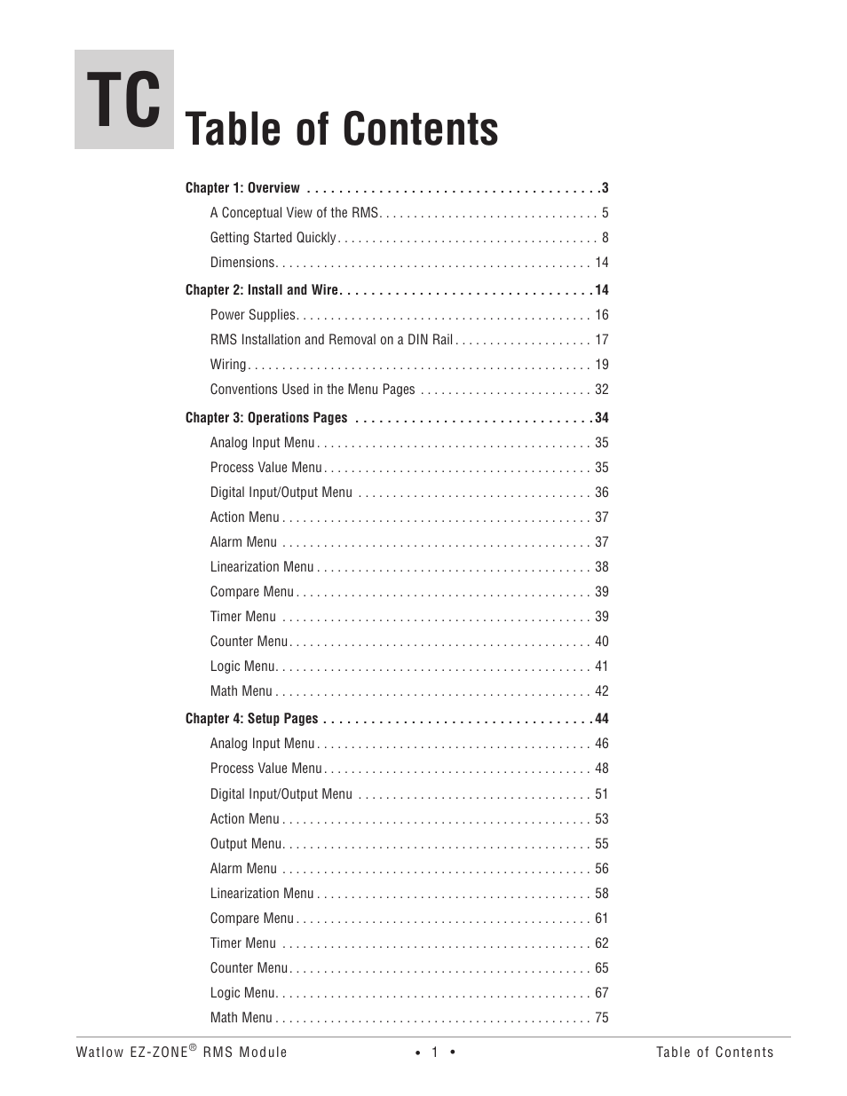 Watlow EZ-ZONE RM-Scanner-Modul User Manual | Page 4 / 140