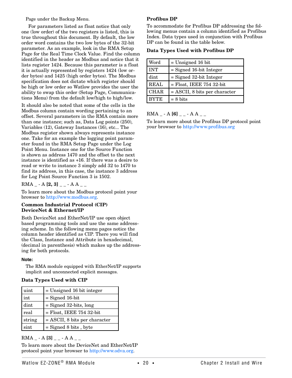 Watlow EZ-ZONE RMA Modul User Manual | Page 23 / 79