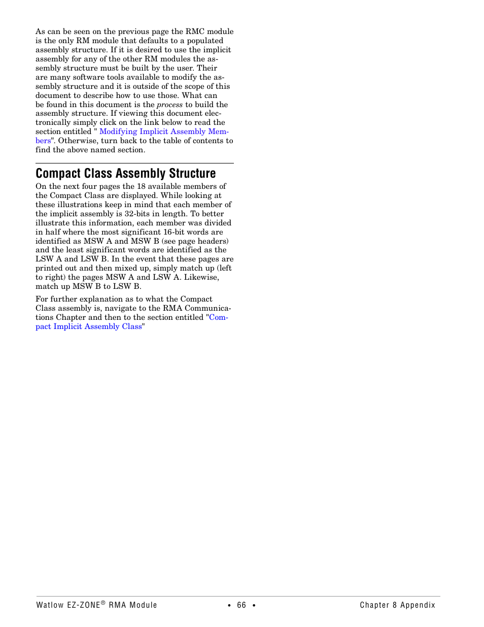 Compact class assembly structure, Compact class assemblies | Watlow EZ-ZONE RMA Modul User Manual | Page 69 / 79