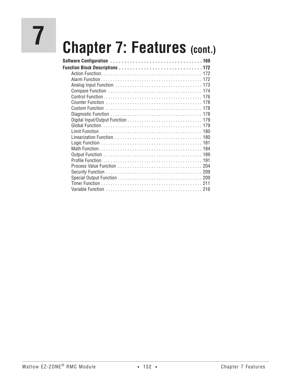 Chapter 7: features, Cont .) | Watlow EZ-ZONE RMC User Manual | Page 155 / 236