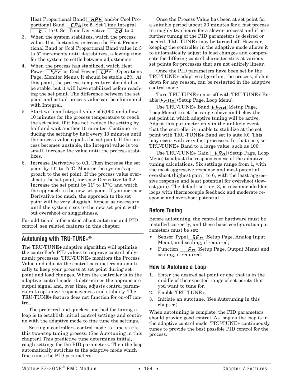 Autotuning with tru-tune | Watlow EZ-ZONE RMC User Manual | Page 157 / 236