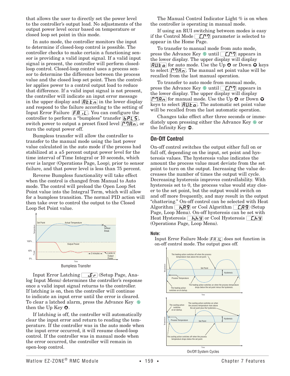 On-off control | Watlow EZ-ZONE RMC User Manual | Page 162 / 236