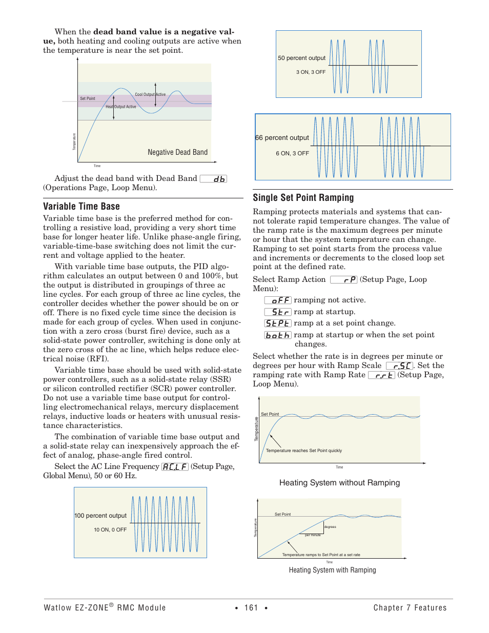 Variable time base, Single set point ramping | Watlow EZ-ZONE RMC User Manual | Page 164 / 236