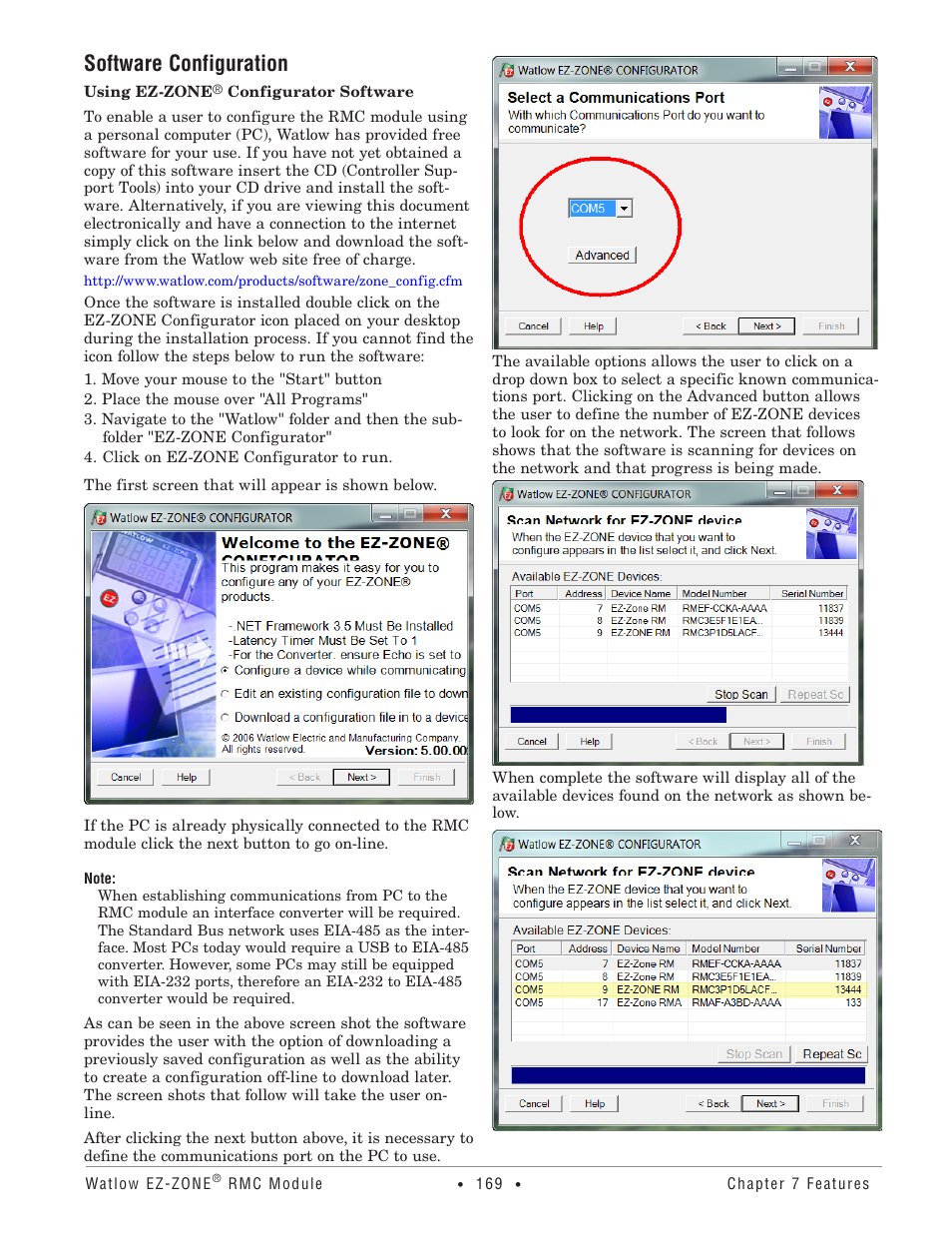 Software configuration | Watlow EZ-ZONE RMC User Manual | Page 172 / 236