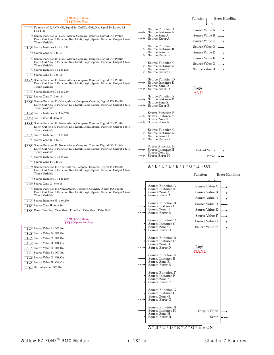 Watlow ez-zone, Rmc module, Chapter 7 features | Watlow EZ-ZONE RMC User Manual | Page 185 / 236