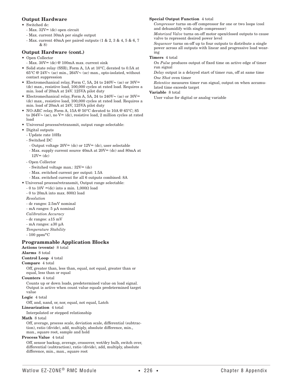 Watlow EZ-ZONE RMC User Manual | Page 229 / 236