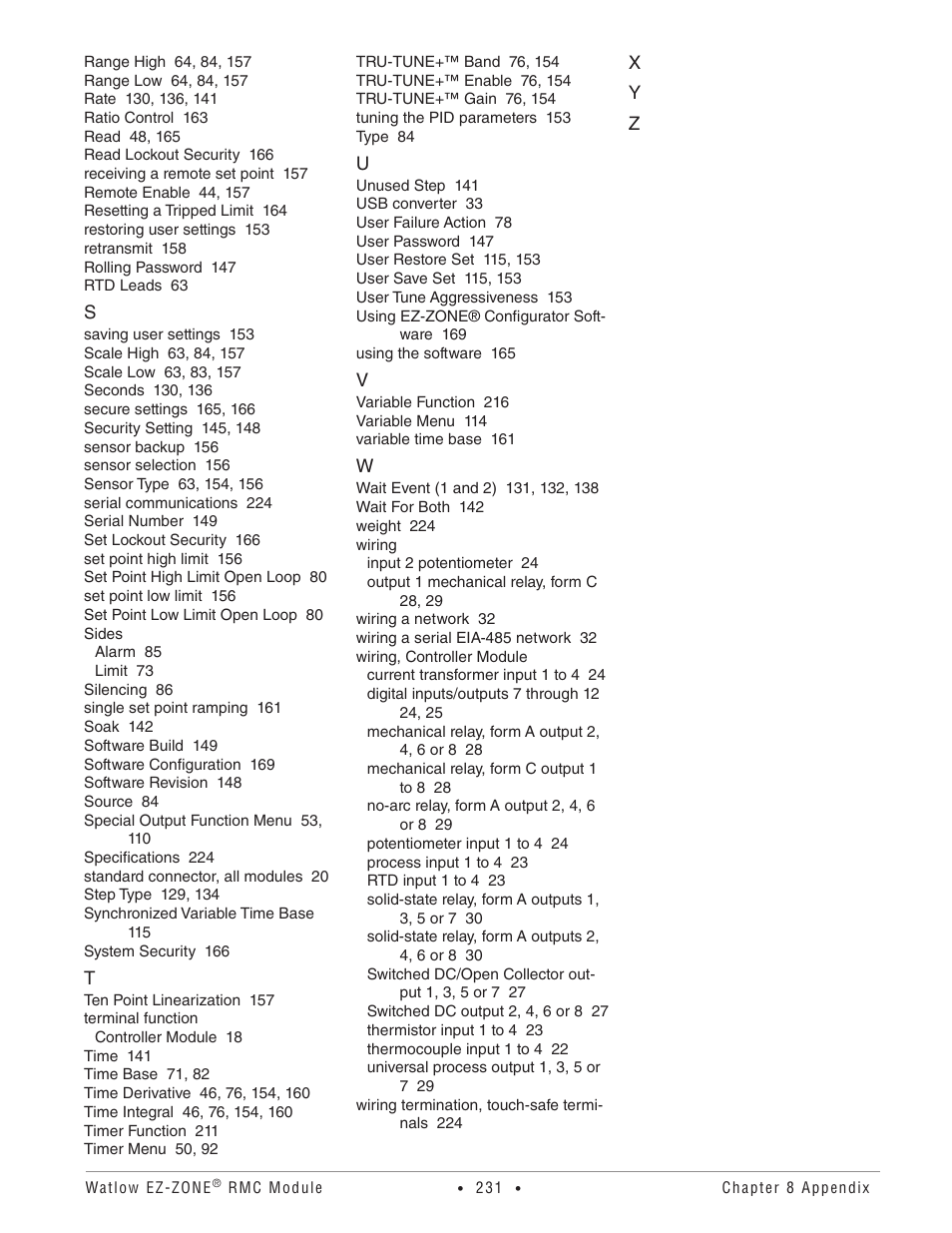 Watlow EZ-ZONE RMC User Manual | Page 234 / 236