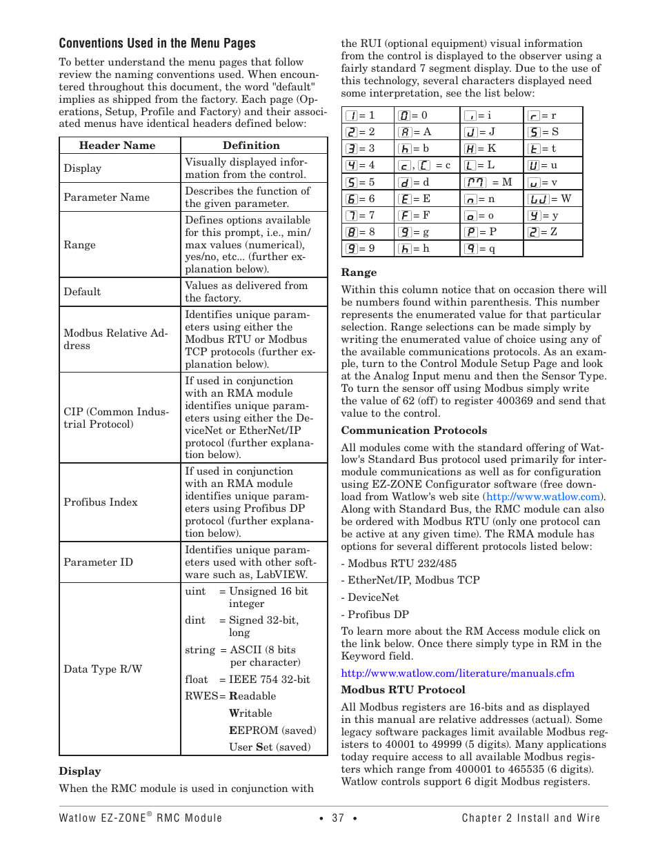 Watlow EZ-ZONE RMC User Manual | Page 40 / 236