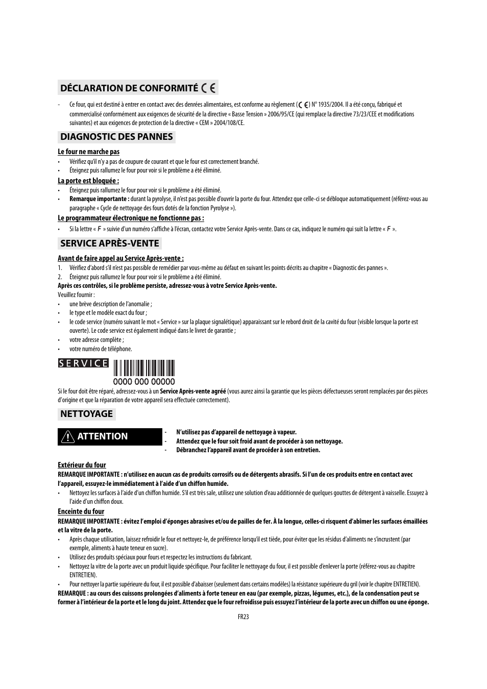 Whirlpool AKP541IX User Manual | Page 23 / 39