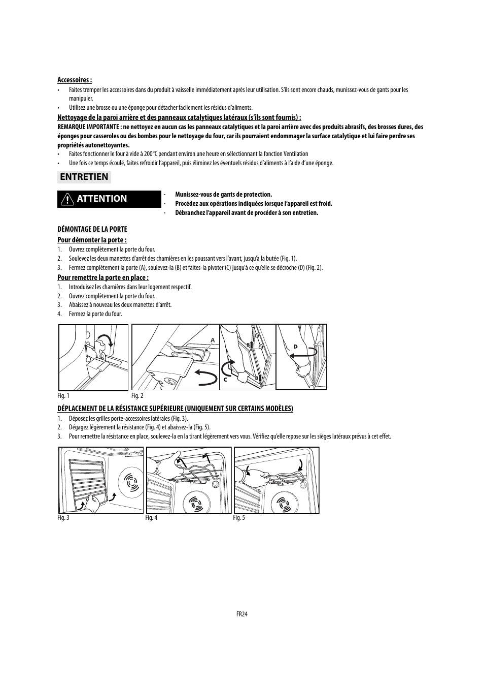 Entretien attention | Whirlpool AKP541IX User Manual | Page 24 / 39