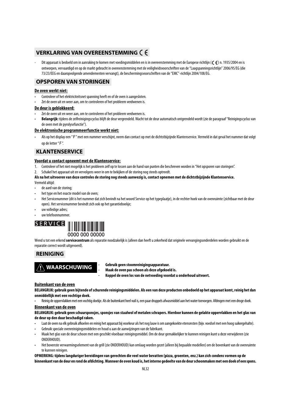 Whirlpool AKP541IX User Manual | Page 32 / 39