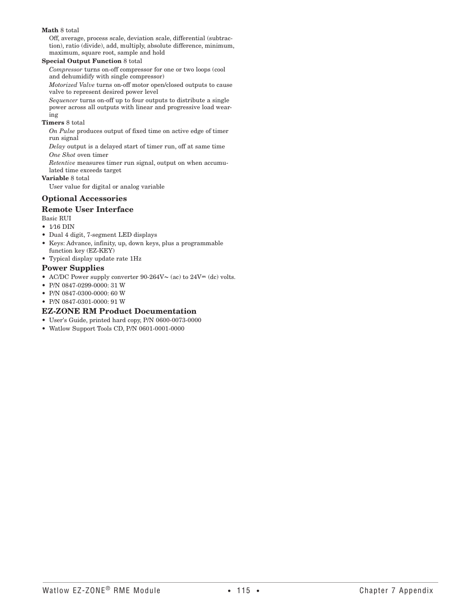 Watlow EZ-ZONE RME User Manual | Page 118 / 124