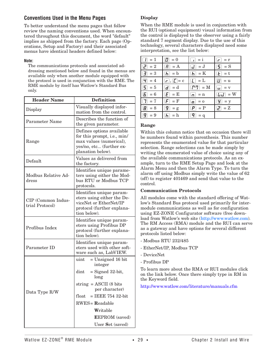 Watlow EZ-ZONE RME User Manual | Page 32 / 124